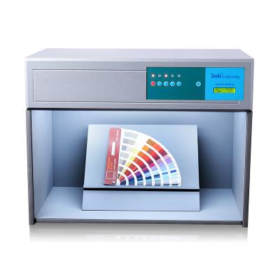 China Fontes luminosas UV claras do armário D65 TL84 F da avaliação da cor da caixa do tamanho pequeno quatro à venda