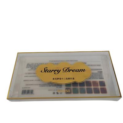 China Clear Eyeshadow Box Packaging Plastic Recyclable Foldable OEM for sale