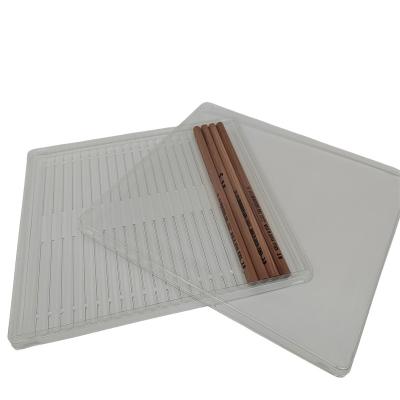China Caja de embalaje de lápiz de vacío de plástico para lápiz de escritorio en venta