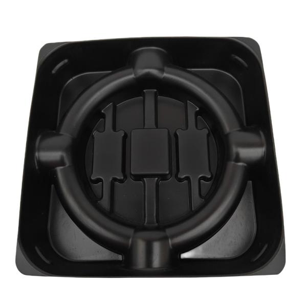 Quality Recyclable PVC Blister Tray OEM Vacuum Black ESD Hardware Plastic Tray for sale