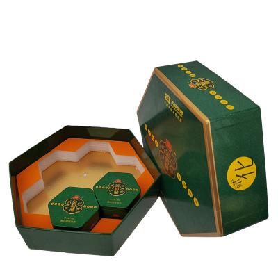 Chine Boîtes d'emballage de luxe ODM Boîte cadeau en carton hexagonal hétérotype à vendre