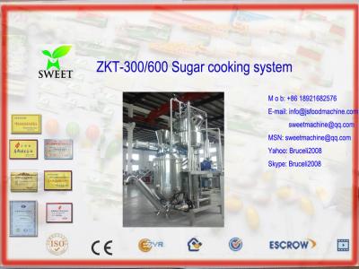 China ZKT-300/600 sugar cooking machine with air areated tank for sale