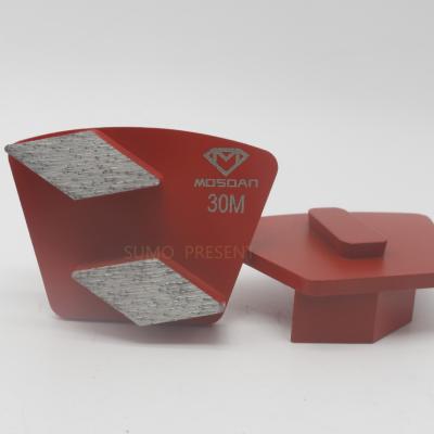 China Double Rhombus Trapezoid Segments  Redi Lock Diamond Grinding Shoes for Husqvarna à venda