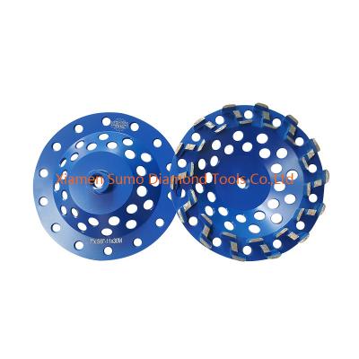 China Force Rip Rigid Diamond Cup Wheel  Z Seg Angle Grinder Concrete Wheel for sale