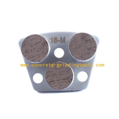 China Metal Bond Three Button Segments Concrete Grinding Disc For CPS Grinder for sale