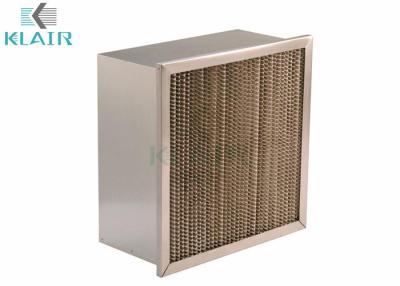 China Ashrae Merv 14 séries de alta temperatura do filtro de ar com único quadro do encabeçamento à venda
