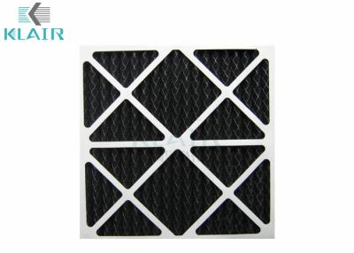China Pleated Charcoal Air Filter , Carbon Odor Filter For Airport Hotel Ventilation for sale