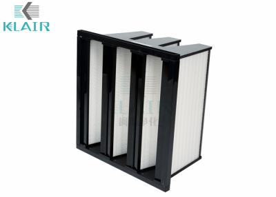 China Abs Frame Mini Pleat Glass Fiber Compact Air Filter For Large Air Volume for sale