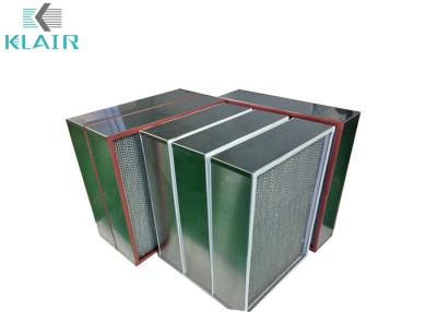 Chine Solides solubles 304 encadrent le filtre à air à hautes températures jusqu'à 400℃ avec le filet protecteur à vendre
