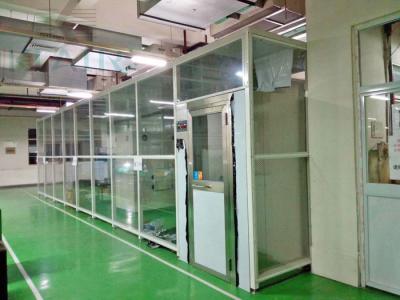 China Portable Modular Cleanroom Air Shower Clean Booth With Hepa Ffu Softwall for sale