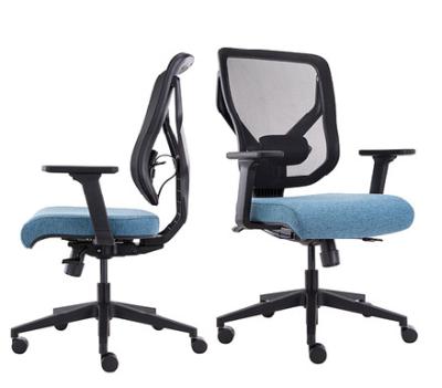 China ODM Computer Task Chairs Adjustable Blue Ergonomic Desk Chair for sale