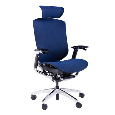 China Blue Mesh Smile Face Stable Base Class 4 Gas Lift Ergonomic Executive Chair for sale