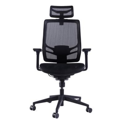 中国 Wintexの黒い網の高い背部は機能4D腕の人間工学的の管理の椅子を傾ける 販売のため