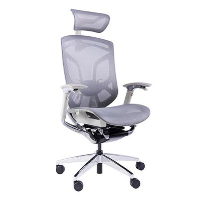中国 Dvaryは蝶旋回装置の着席の椅子を滑らせる人間工学的の網のオフィスの椅子の同時性をクロム染料で染めた 販売のため
