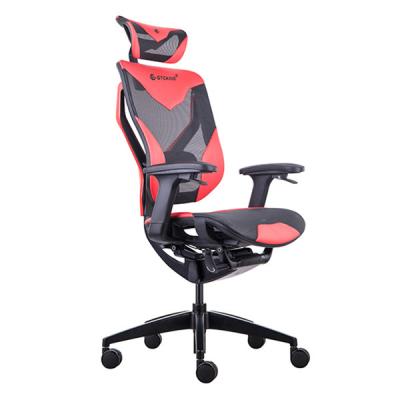 China GT - 350 Certified PU Mesh Swivel Gaming Chair Cool Vida High Back Seating Red for sale
