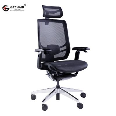 China Mesh Office Executive Chair 55mm PA Castor High Back With Headrest for sale