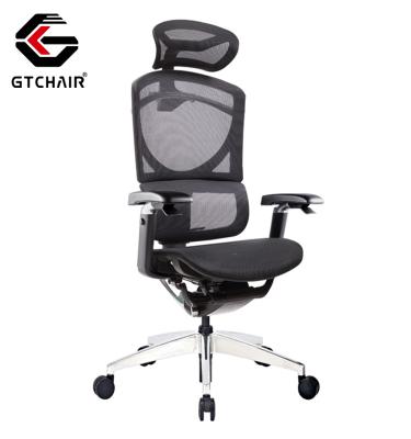 China Executive Gaming Ergo Swivel Chair With Headrest Lumber Support for sale