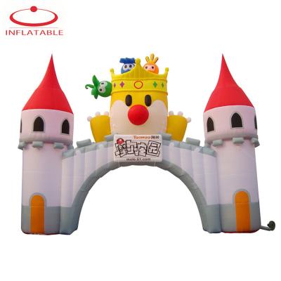 China Colorful Advertising Custom Inflatable Entrance Customize Size With Led Light for sale