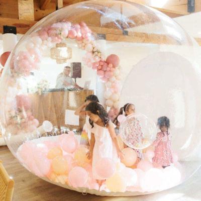 China Evento PVC transparente y transparente Balón Casa de rebote Tienda Glamping Dome en venta