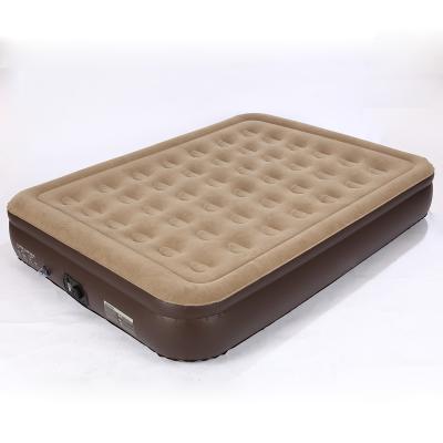 China hot selling Blow Up Air Bed Soft Plush Flocking Mattress Durable Automatic Electric Inflation air mattress for sale