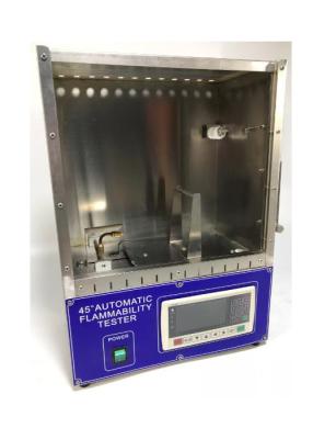China L550mm 45 Degree Vertical Flammability Tester For Face Mask 15.875mm 0.1s for sale