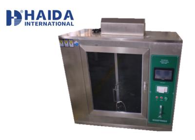 China Textile Safety Fabric Horizontal Vertical Flammability Tester With LCD Touch Screen for sale