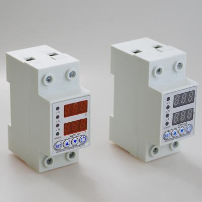 China Adjustable over voltage under voltage protection Digital Voltage Protector Home for sale