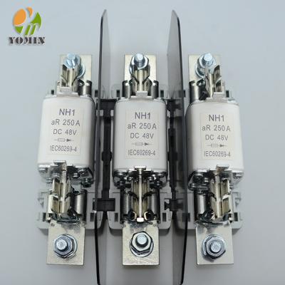 China NH1 80A 125A 250A 48V PV DC Solar fuse for Distribution box for sale
