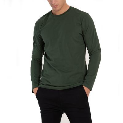 China High Quality Blank Plain 100% Cotton Long Sleeve Men T Shirt with Embroidery Printing Design Logo for sale
