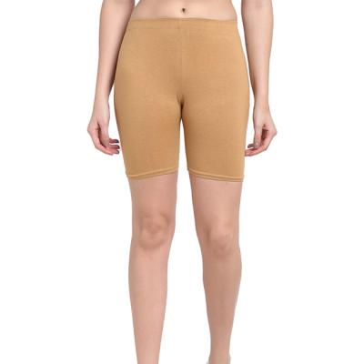 China Hot Sale Low Price Women Beige Sport Shorts Yoga Pants with Custom Logo Printing for sale