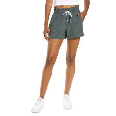China Hot Sale Summer Plain Green Sports Running Shorts Cotton Causal Women Shorts for sale