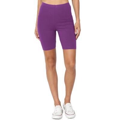 China High Quality Purple Gym Yoga Short Leggings Women Shorts Sportswear with Custom Logo for sale