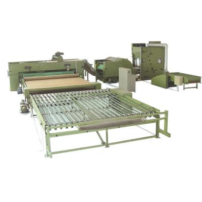 China Polyester Wadding Production Line Quilt Auto Filling Line 110kw 3400mm for sale