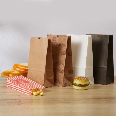 China Kuaima Disposable Brown Paper Popcorn Bags For Food Delivery for sale