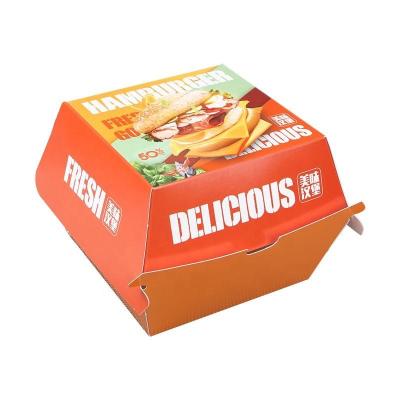Китай Коробка бумаги фаст-фуда Kuaima Compostable Kraft для выноса гамбургера бургера продается