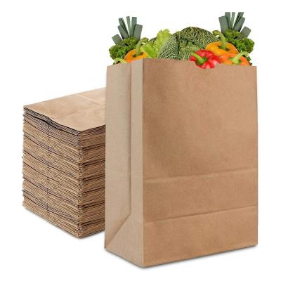 China 57 Lb Kraft Brown Paper Bags 50 Count Without Handle for sale