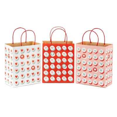 Китай Равнина сумок подарка дня Eco дружелюбная Kraft бумажная Валентайн красочная персонализировала продается