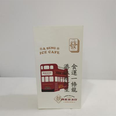 Chine Le fond réutilisé de place de Brown adaptent l'emballage aux besoins du client de nourriture de Logo Takeaway Paper Bags For à vendre