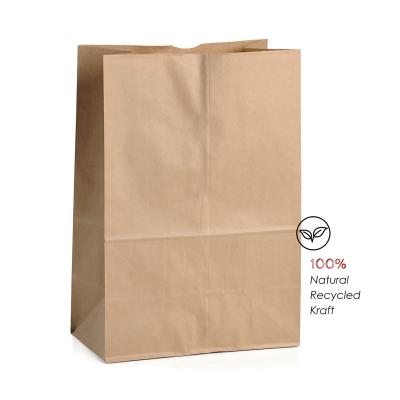 China Customized Kraft Paper Food Packaging Bags For Restaurant Food Delivery for sale