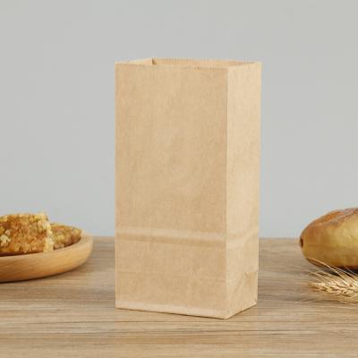 China Square Bottom Food Take Away Paper Bags For Hamburger Baking Dessert Snack for sale