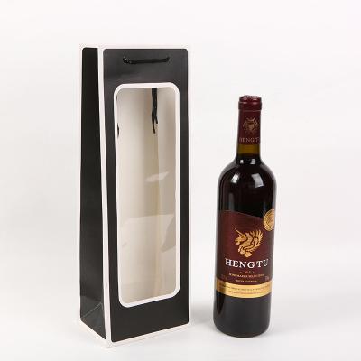 China O empacotamento do vinho do papel de embalagem ensaca Logo Printed Carry personalizado aceitável à venda