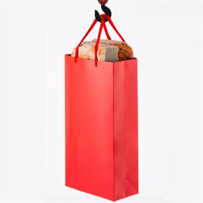 China Eco Friendly Carrying CMYK Wine Paper Bags With Your Own Logo for sale