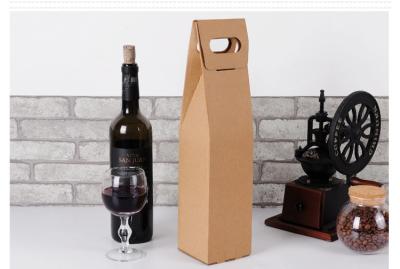 China Luxury Packaging Cardboard And Kraft Paper Wine Bag With Logo Print for sale