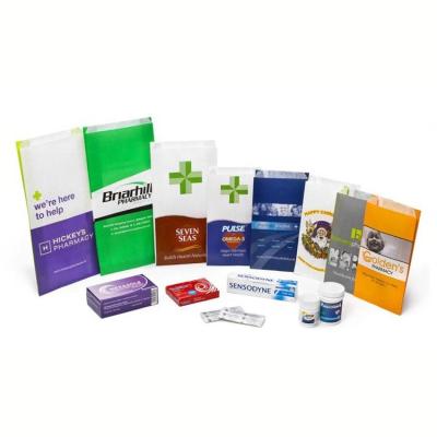 China La prescripción Brown Kraft SOS de la farmacia empaqueta de encargo impresa en venta