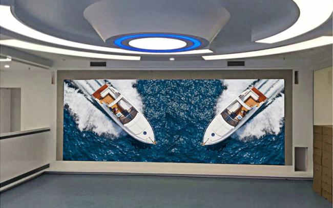 Indoor LED display module in use for advertising