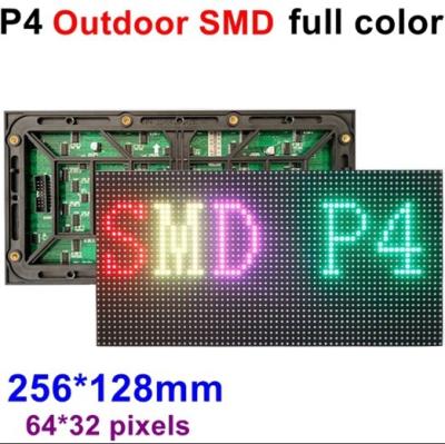 China Módulo exterior da tela do diodo emissor de luz do módulo 320*160mm/256*128mm da exposição de diodo emissor de luz da cor completa de P4 SMD à venda