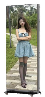 China Opvouwbare LED-poster, opvouwbare LED-poster en verplaatsbaar P1.86 GOB LED-posterdisplay Te koop