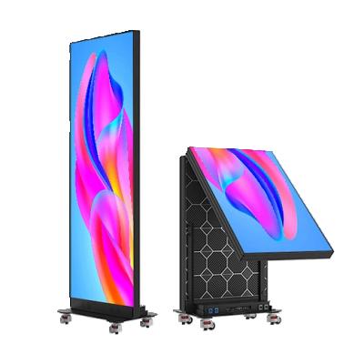 China Foldable LED Poster, Splicable LED Poster, and Movable P1.86 GOB LED Poster Display for sale