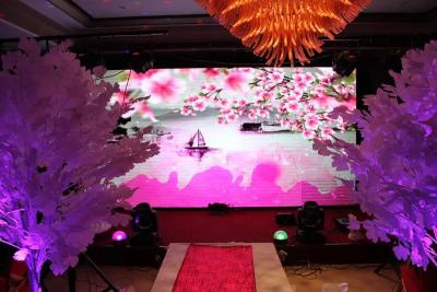 China 4500cd AC90V Stage Led Screen Backdrop Wedding 80m Viewing Distance for sale