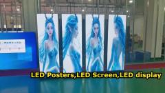 Affiche à LED pliable, affiche à LED explicative et affiche à LED mobile P1.86 GOB